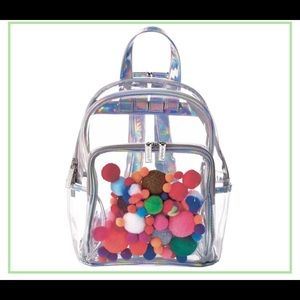 Iscream Pom Pom Clear Backpack